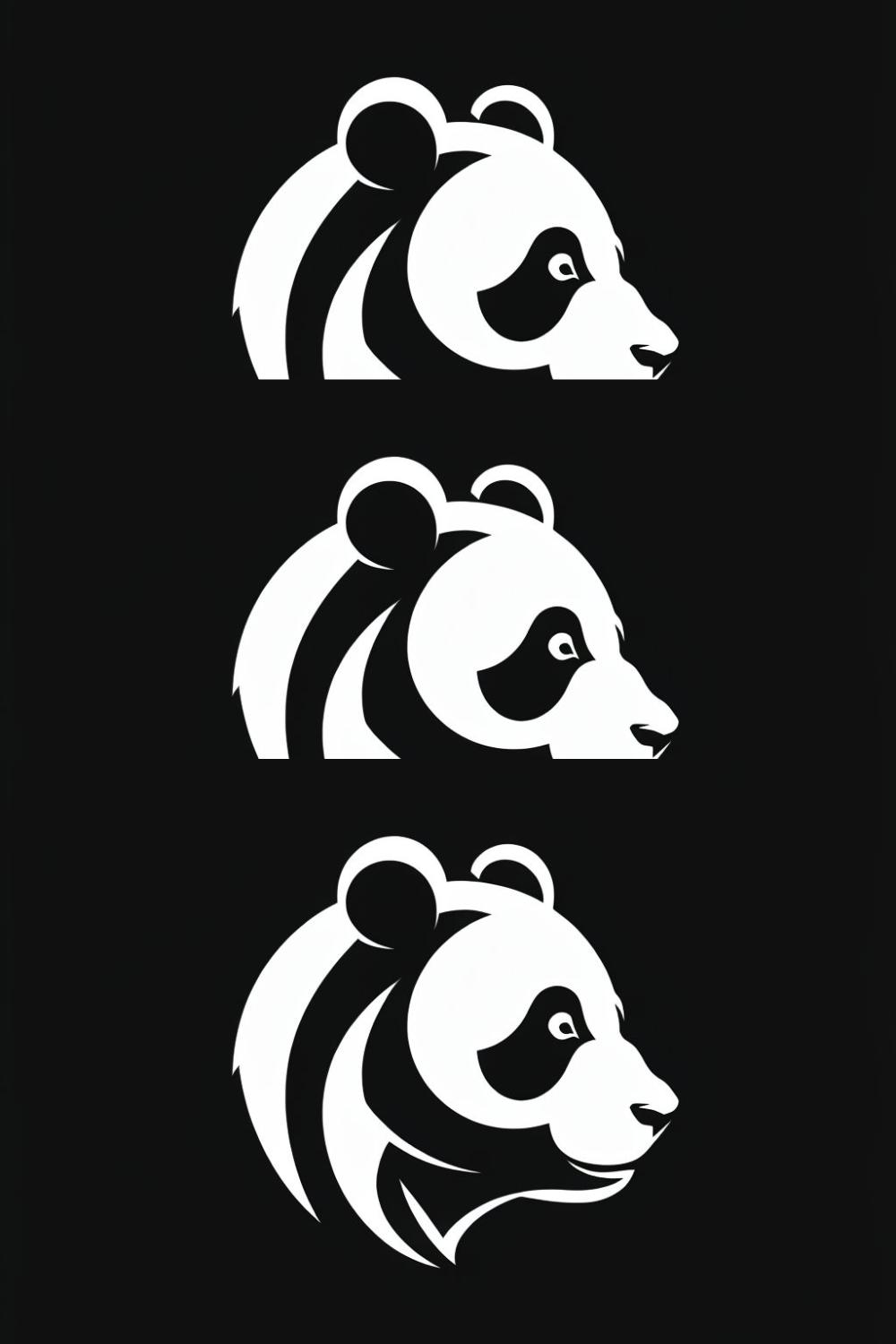 Panda Logo pinterest preview image.