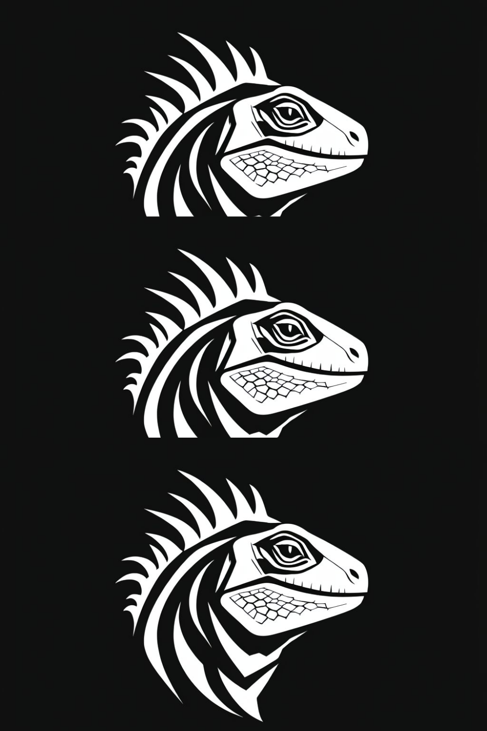 Iguana Logo pinterest preview image.