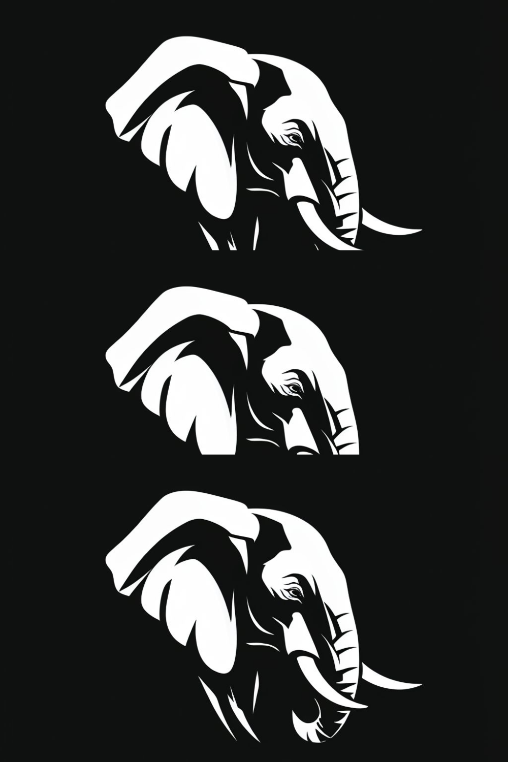 Elephant Logo pinterest preview image.