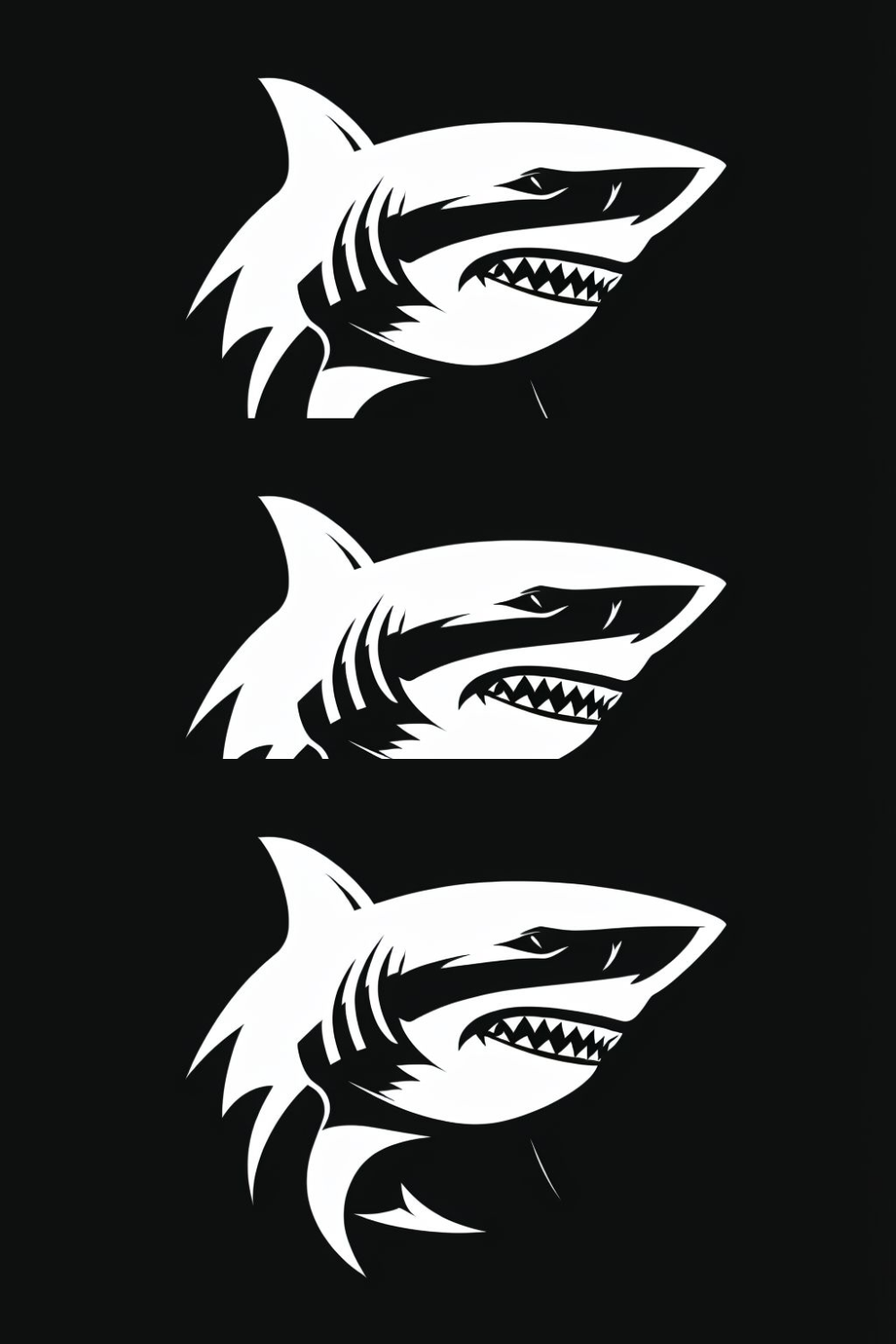 Shark Logo pinterest preview image.