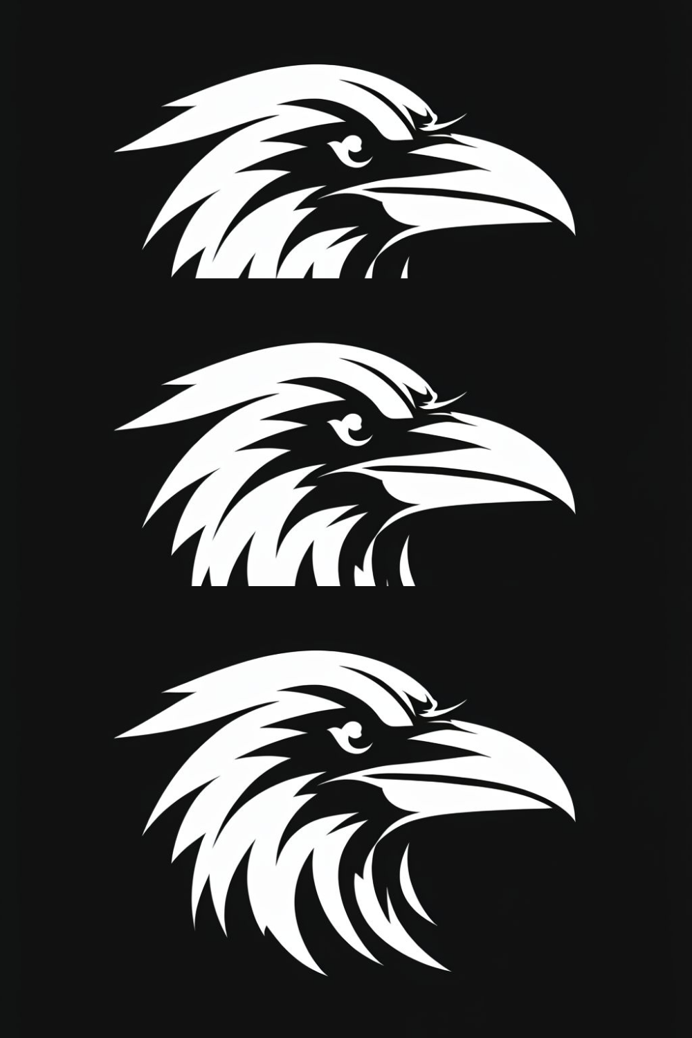 Raven Logo pinterest preview image.