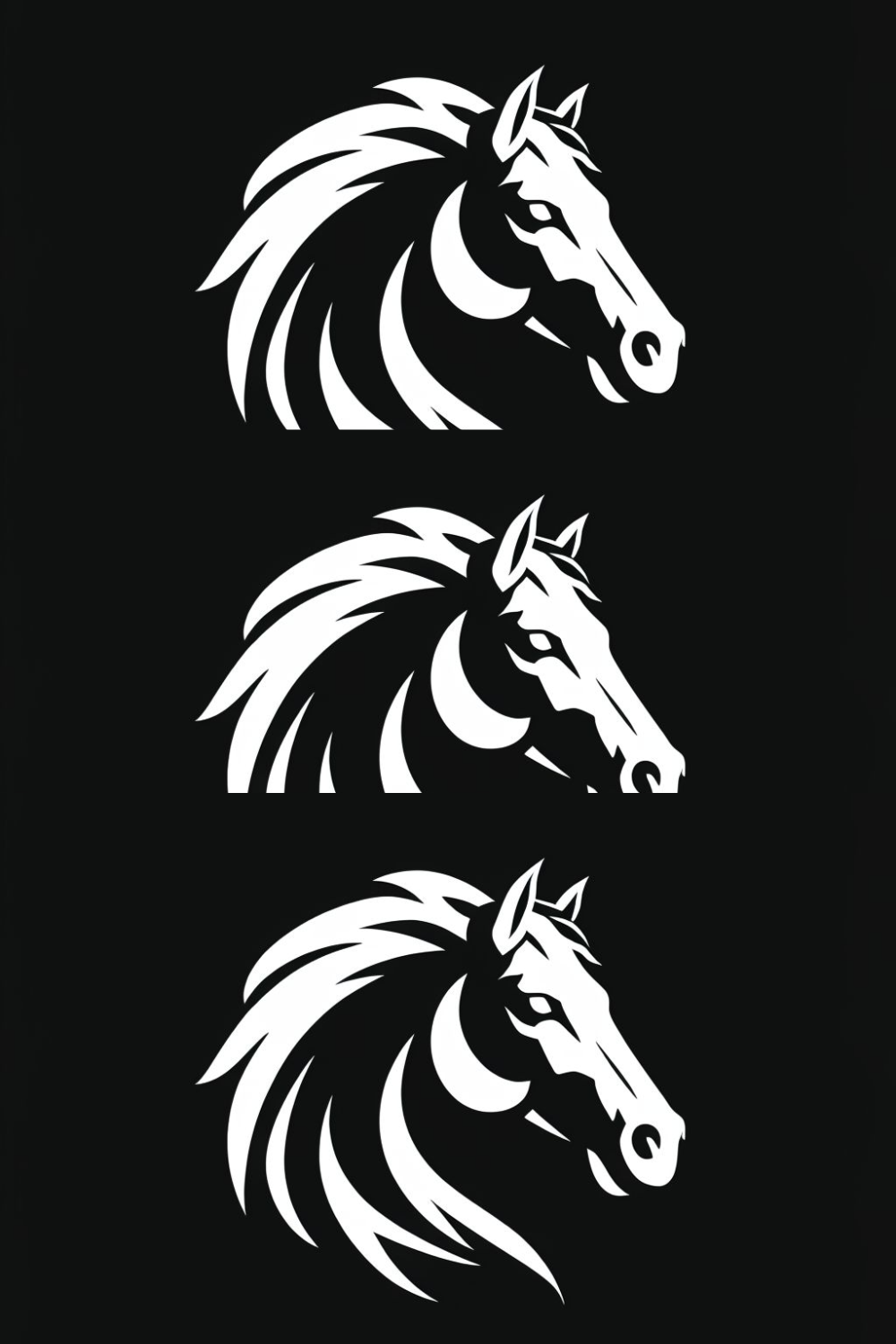 Horse Logo pinterest preview image.