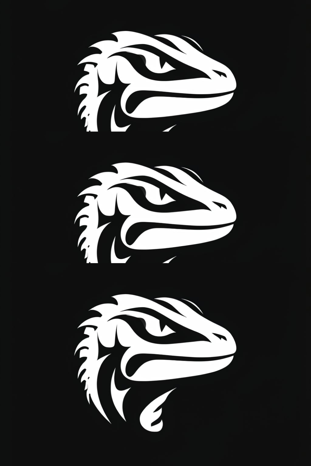 Lizard Logo pinterest preview image.
