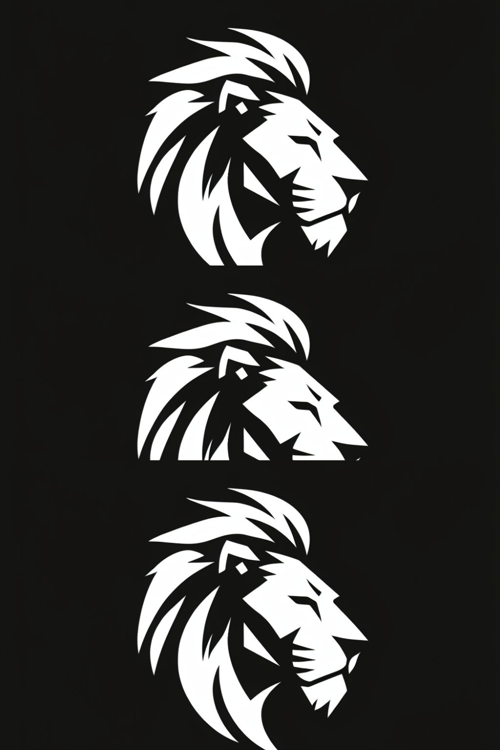 Lion Logo pinterest preview image.