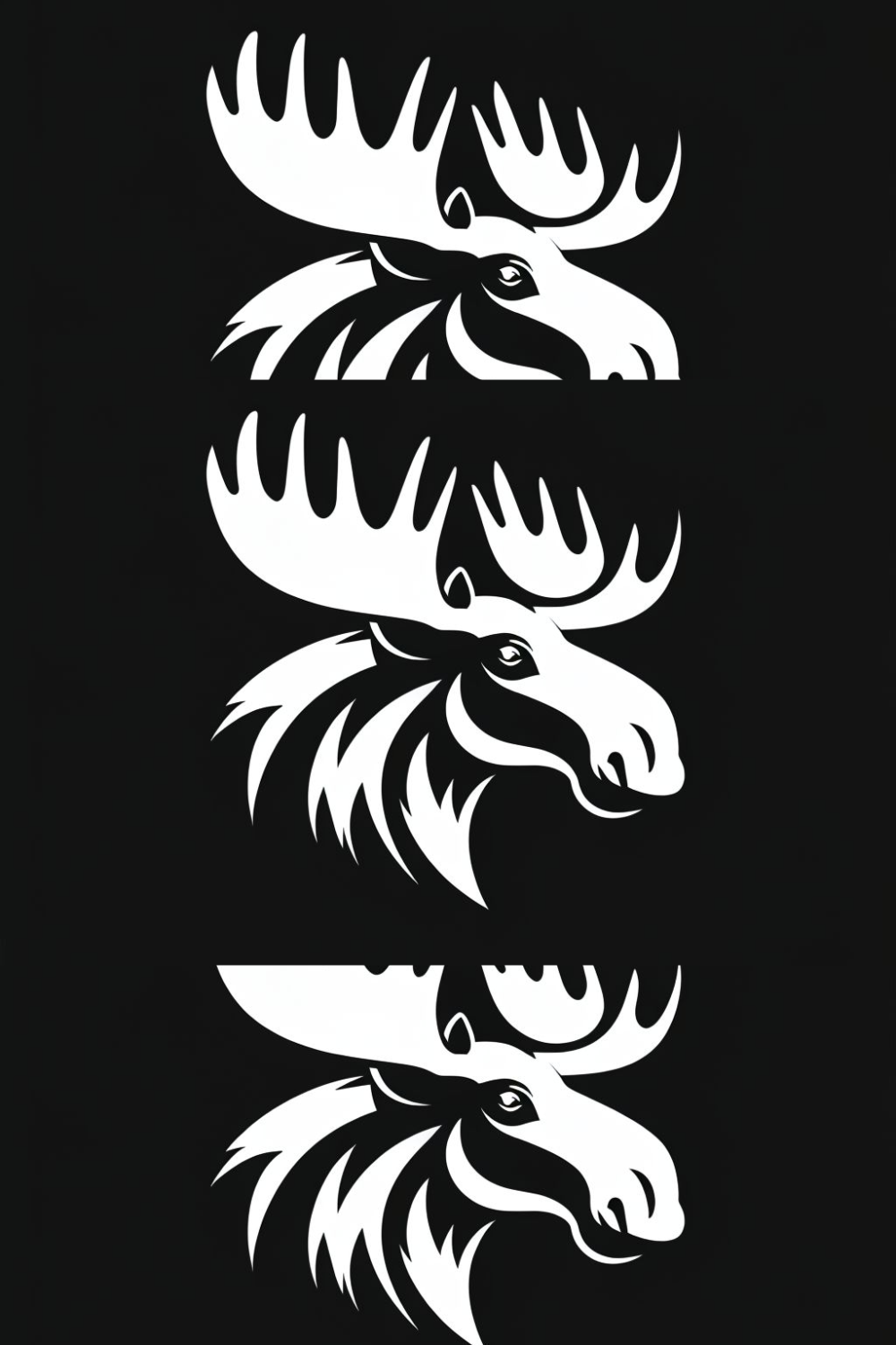 Moose Logo pinterest preview image.