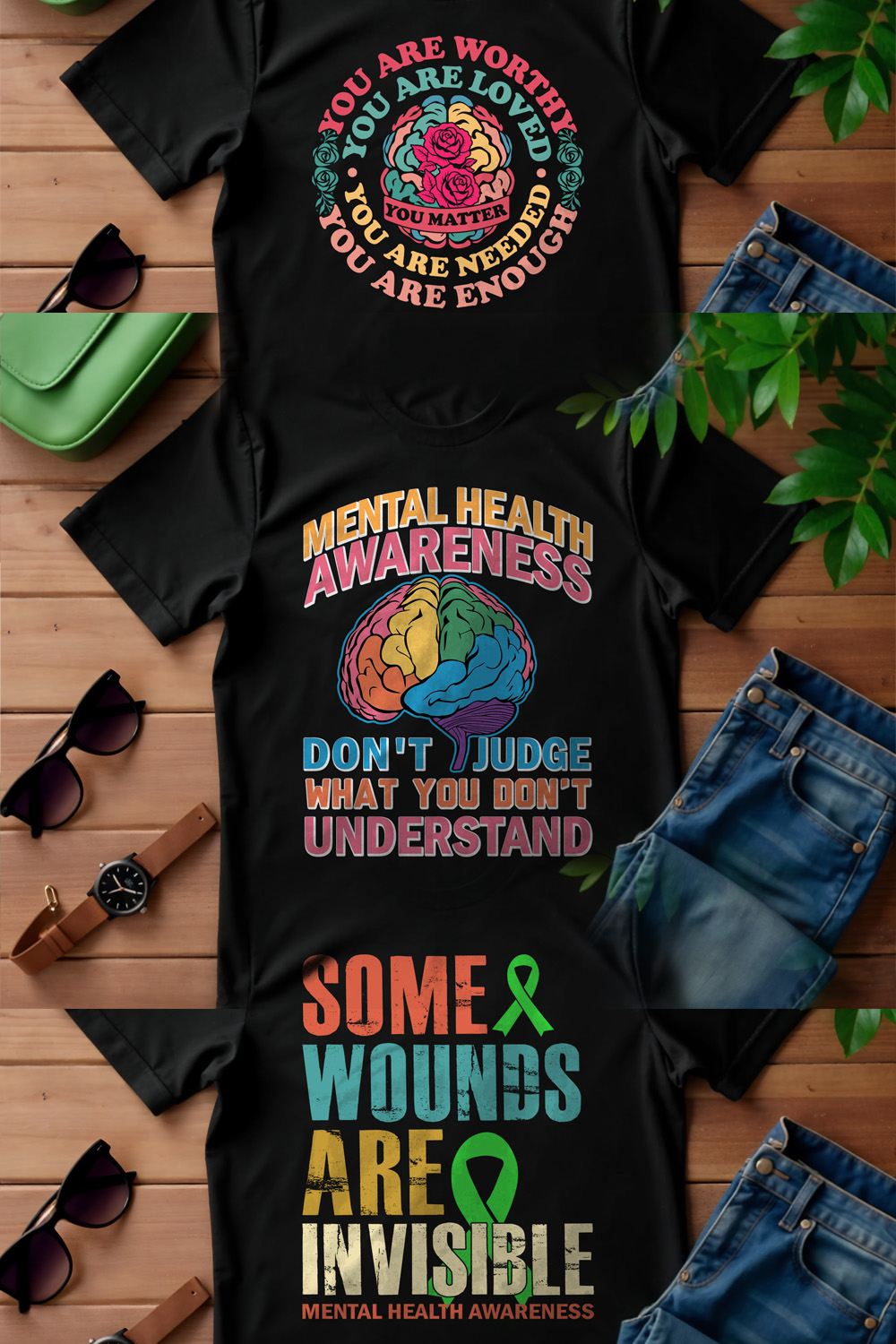 Mental health awareness t shirts bundles pinterest preview image.