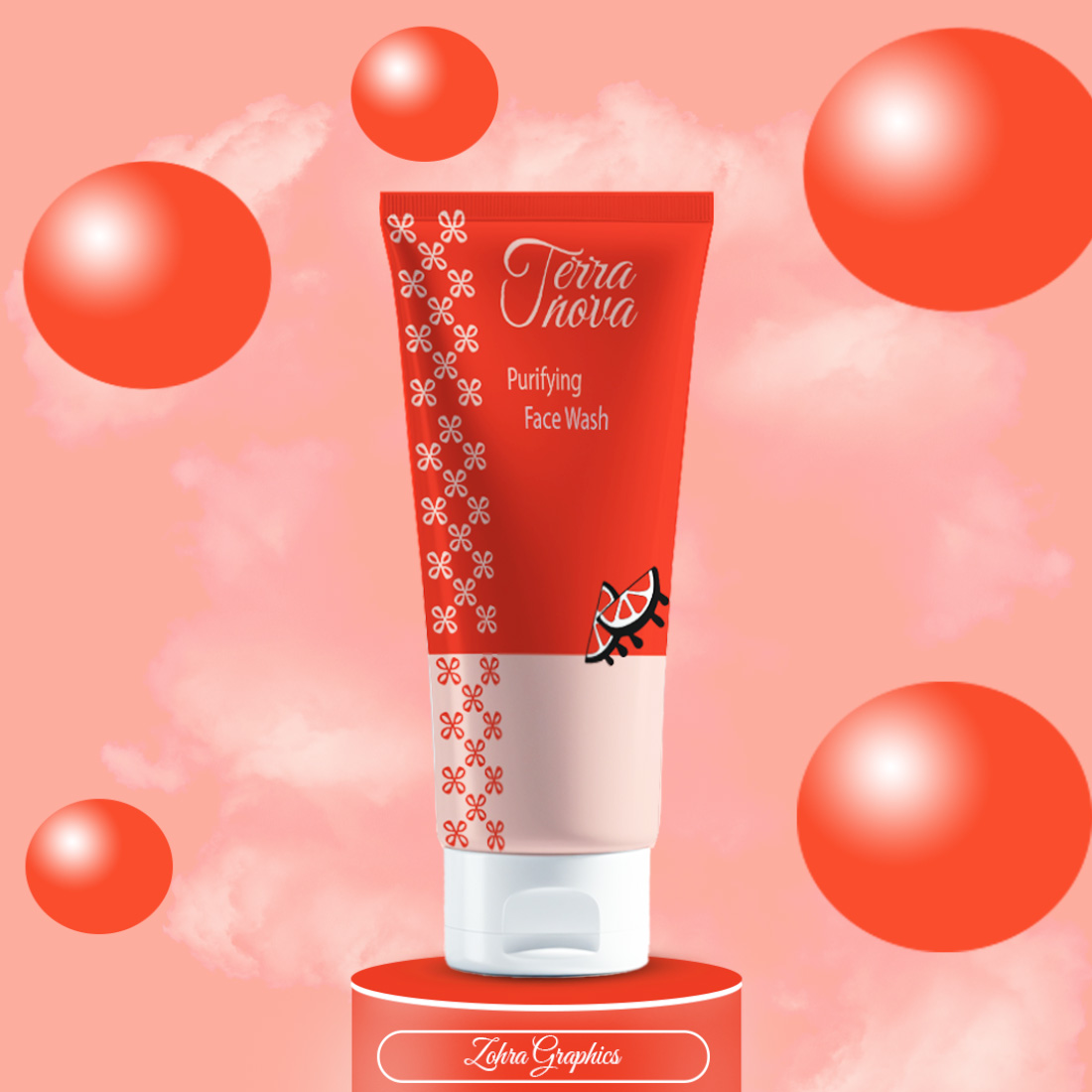 Face Wask bottle Mockup cover image.