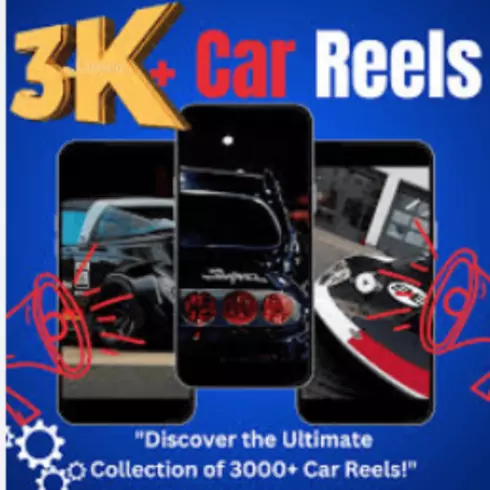 3,000+ Car Reels Bundle | HD Automotive Shorts for Instagram, YouTube & TikTok cover image.