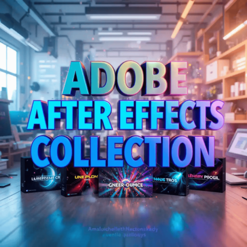 Adobe After Effects Collection | Premium Motion Graphics & Templates Bundle cover image.