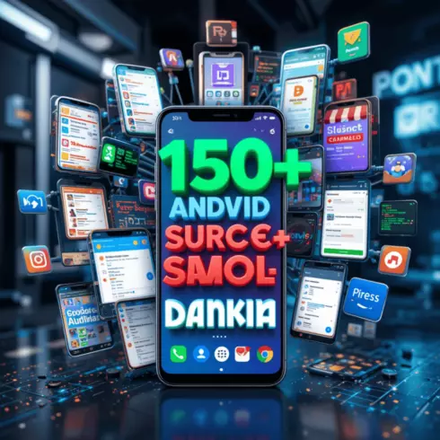 150+ Android App Source Code Bundle | Ready-to-Use Android Studio Projects cover image.