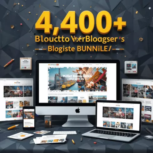 4,400+ Professional Blogger Templates Bundle | Fully Responsive & SEO Optimized cover image.