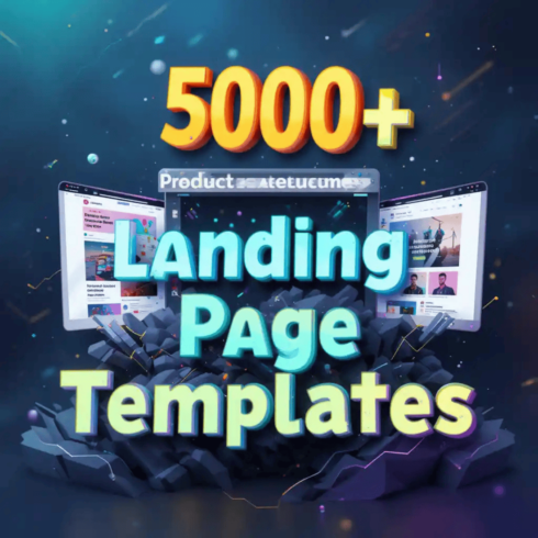 5000+ Landing Page Templates – High-Converting & Responsive Designs cover image.
