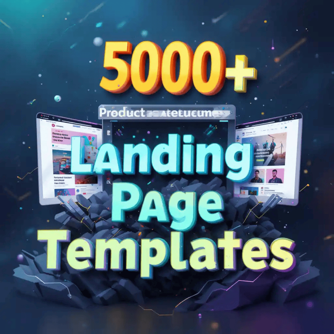 5000+ Landing Page Templates – High-Converting & Responsive Designs cover image.