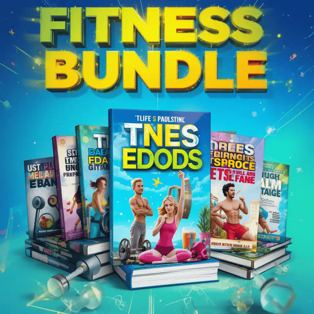 Fitness Ebooks Bundle – Workout, Nutrition & Wellness Guides preview image.
