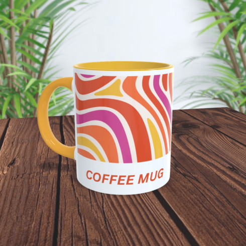 Eye catching stylish mug mockups cover image.