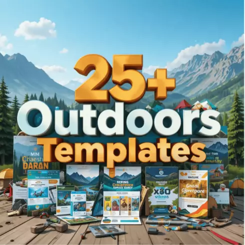 25+ Stunning Outdoors Templates cover image.