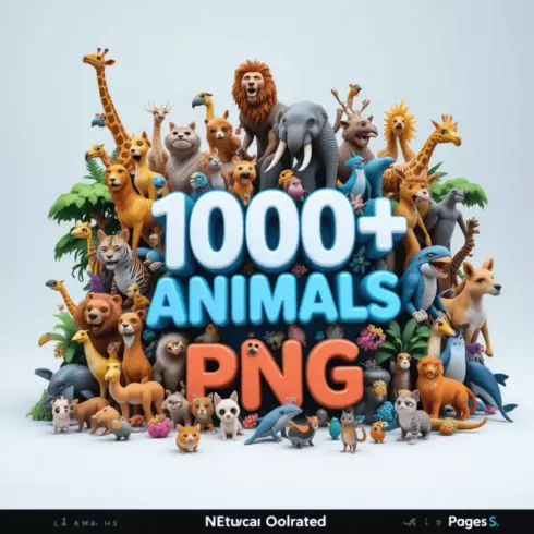 1000+ Animals PNG – Transparent Wildlife & Pet Cliparts cover image.