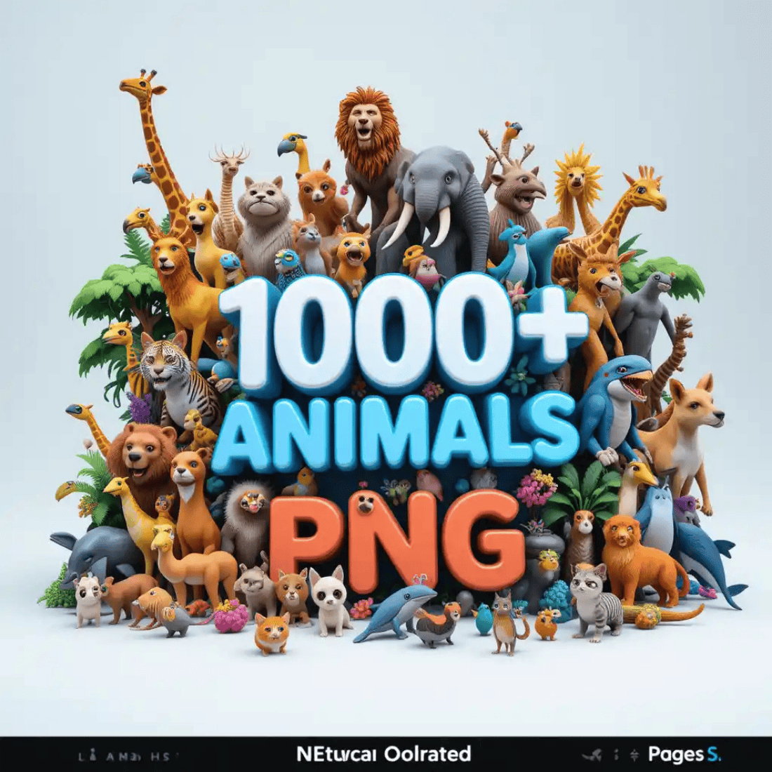 1000+ Animals PNG – Transparent Wildlife & Pet Cliparts cover image.