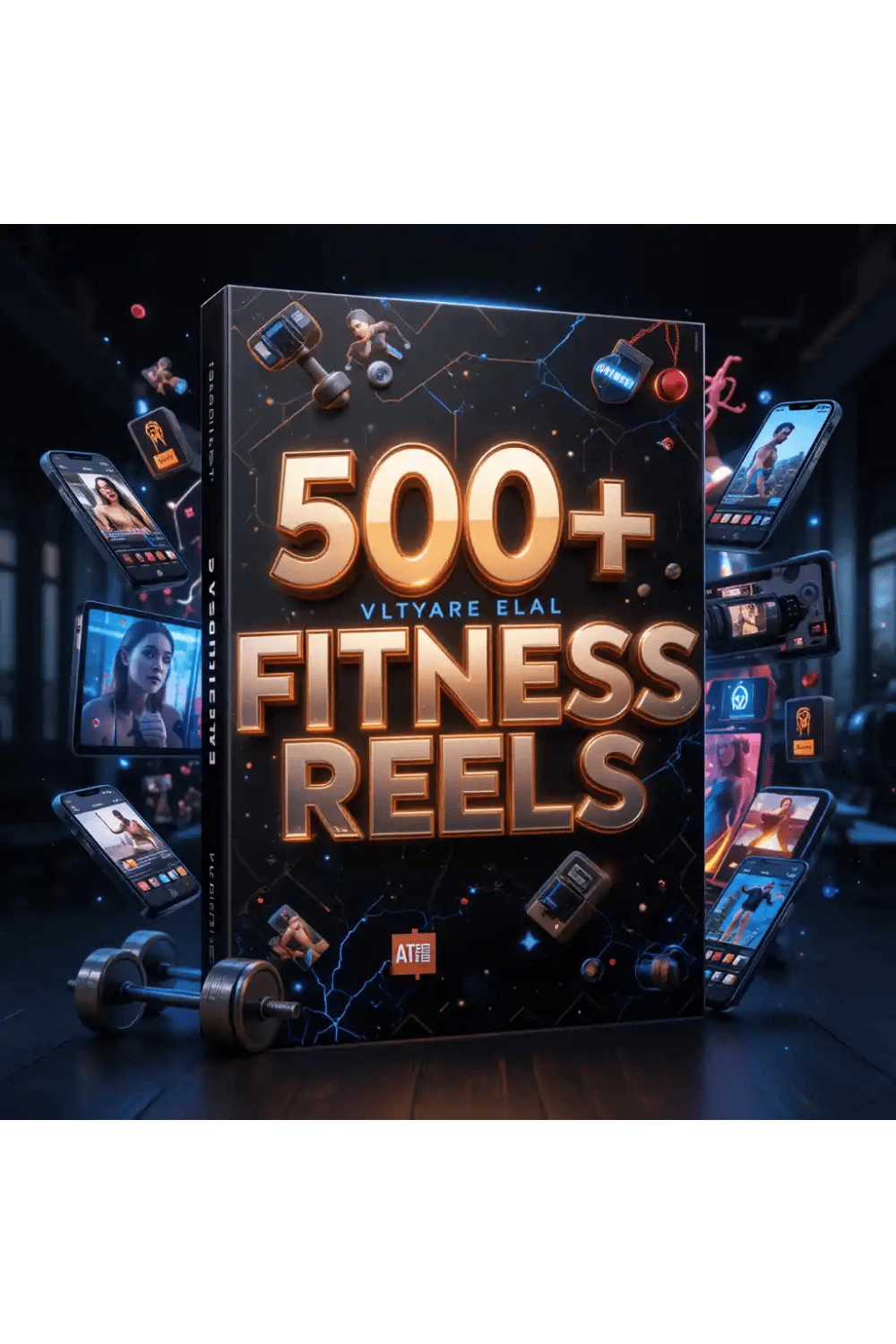 500+ Viral AI Fitness Reels Bundle – High-Engagement Short Videos for Social Media pinterest preview image.