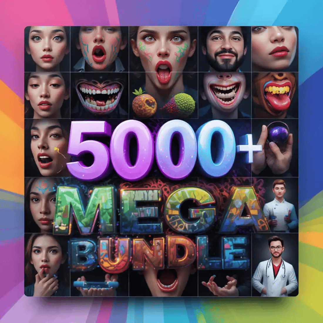 5000+ PNG Mega Bundle – All-in-One Ultimate Collection preview image.