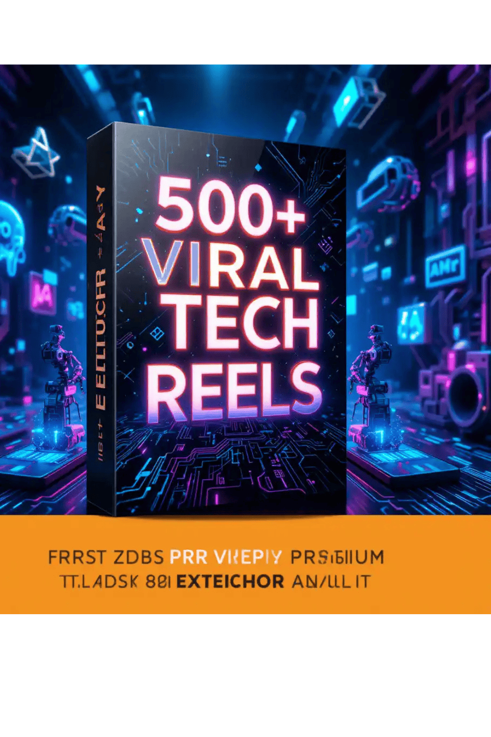 500+ Viral AI Tech Reels Bundle – Ready-to-Post Short Videos for Instagram, TikTok & YouTube Shorts pinterest preview image.