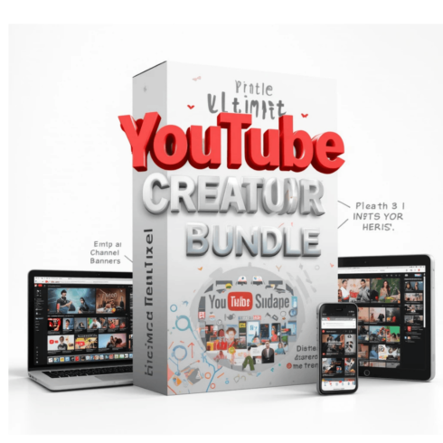 Ultimate YouTube Creator Bundle | Thumbnails, Banners, Intros, End Screens, & More cover image.