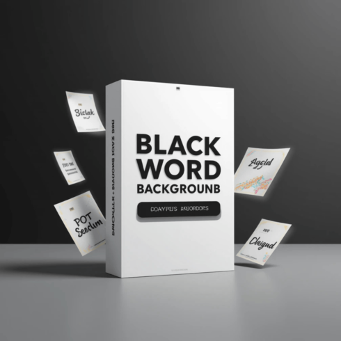 750+ Bold Black Text on White Background Instagram Post Templates | Minimalist Canva Editable Bundle cover image.