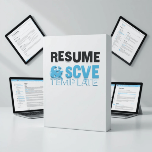 Modern Resume & CV Templates Bundle | Editable in Canva & MS Word cover image.