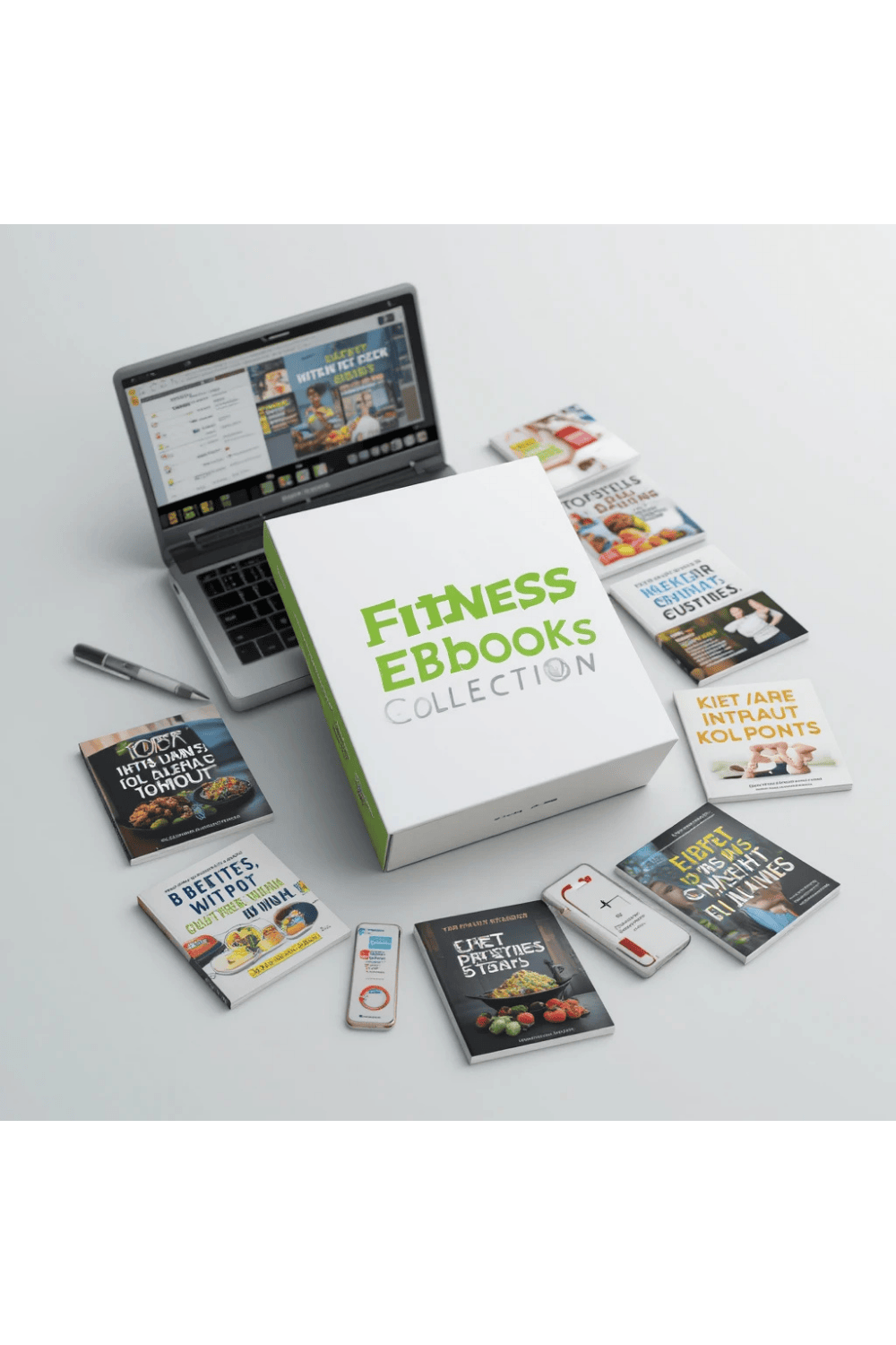 Complete Fitness Ebooks Collection | Diet Plans, Workouts, and Health Tips pinterest preview image.