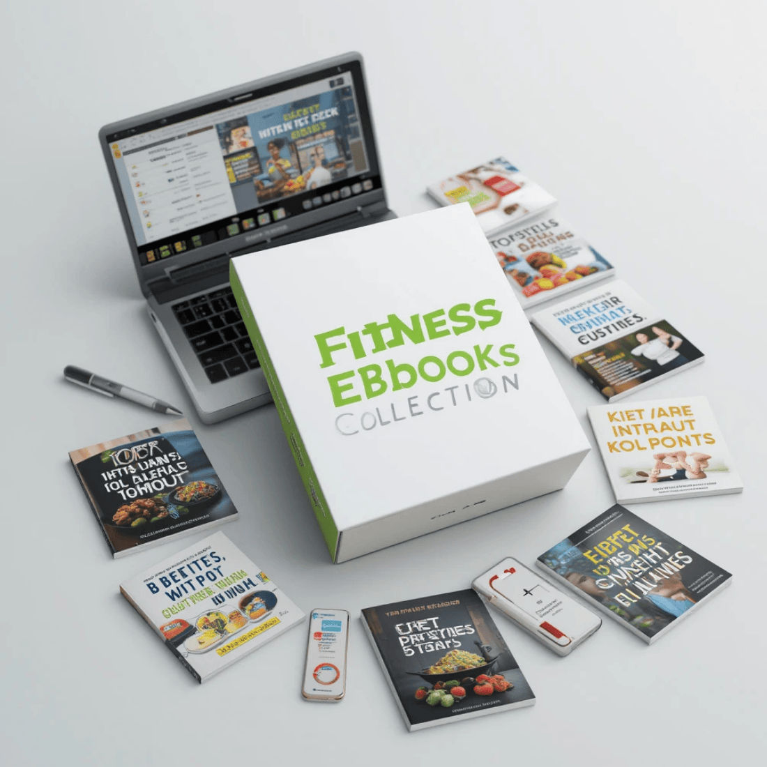 Complete Fitness Ebooks Collection | Diet Plans, Workouts, and Health Tips cover image.
