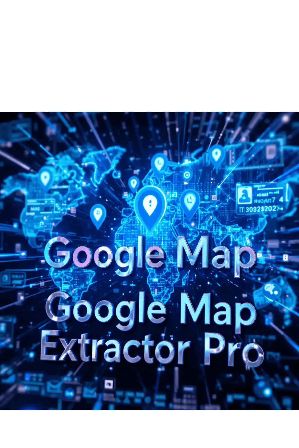 "Google Map Extractor Pro – Scrape Business Leads, Emails & Phone Numbers Instantly!" pinterest preview image.