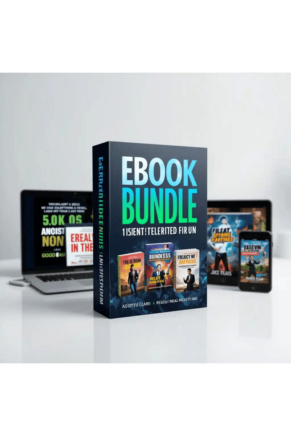 Ebook Bundle with Reseller Rights | 50+ High-Quality Ebooks for Resale pinterest preview image.