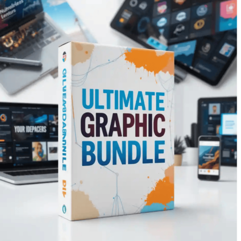 Ultimate Graphic Bundle | 100+ Premium Designs for Personal & Commercial Use cover image.
