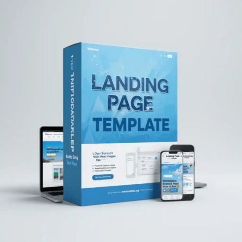 High-Converting Landing Page Template | Easy Customization for Your Business cover image.