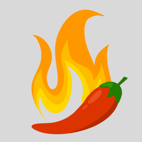 Modern Spicy Chilis logo design, Vector design Concept cover image.