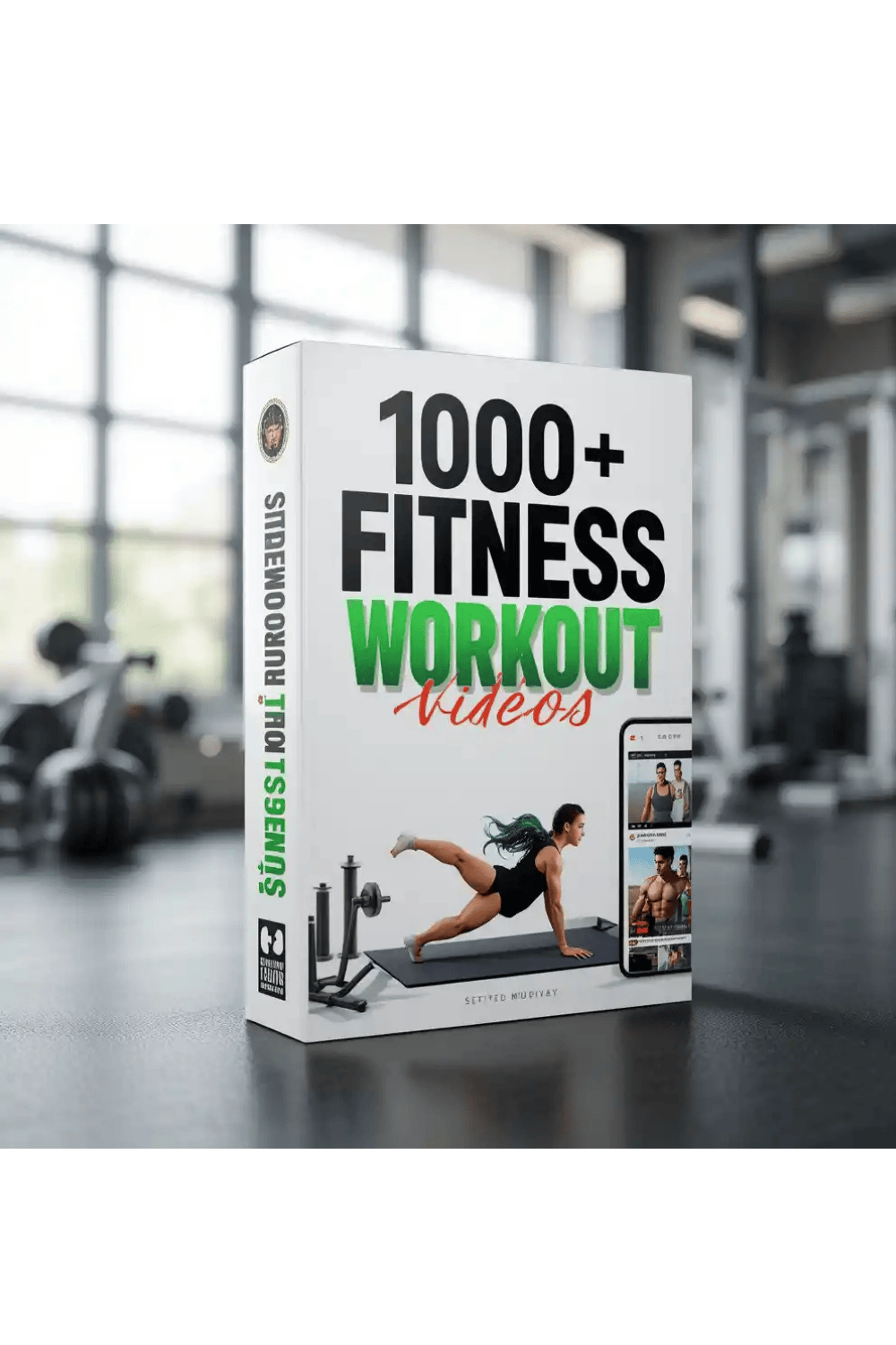 1000+ High-Quality Fitness Workout Videos Bundle pinterest preview image.
