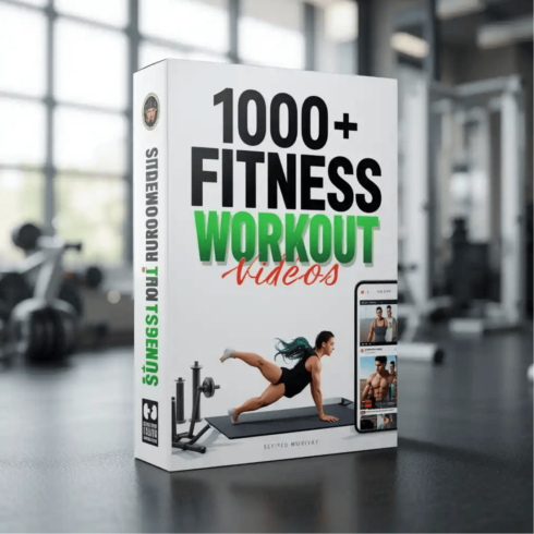 1000+ High-Quality Fitness Workout Videos Bundle cover image.