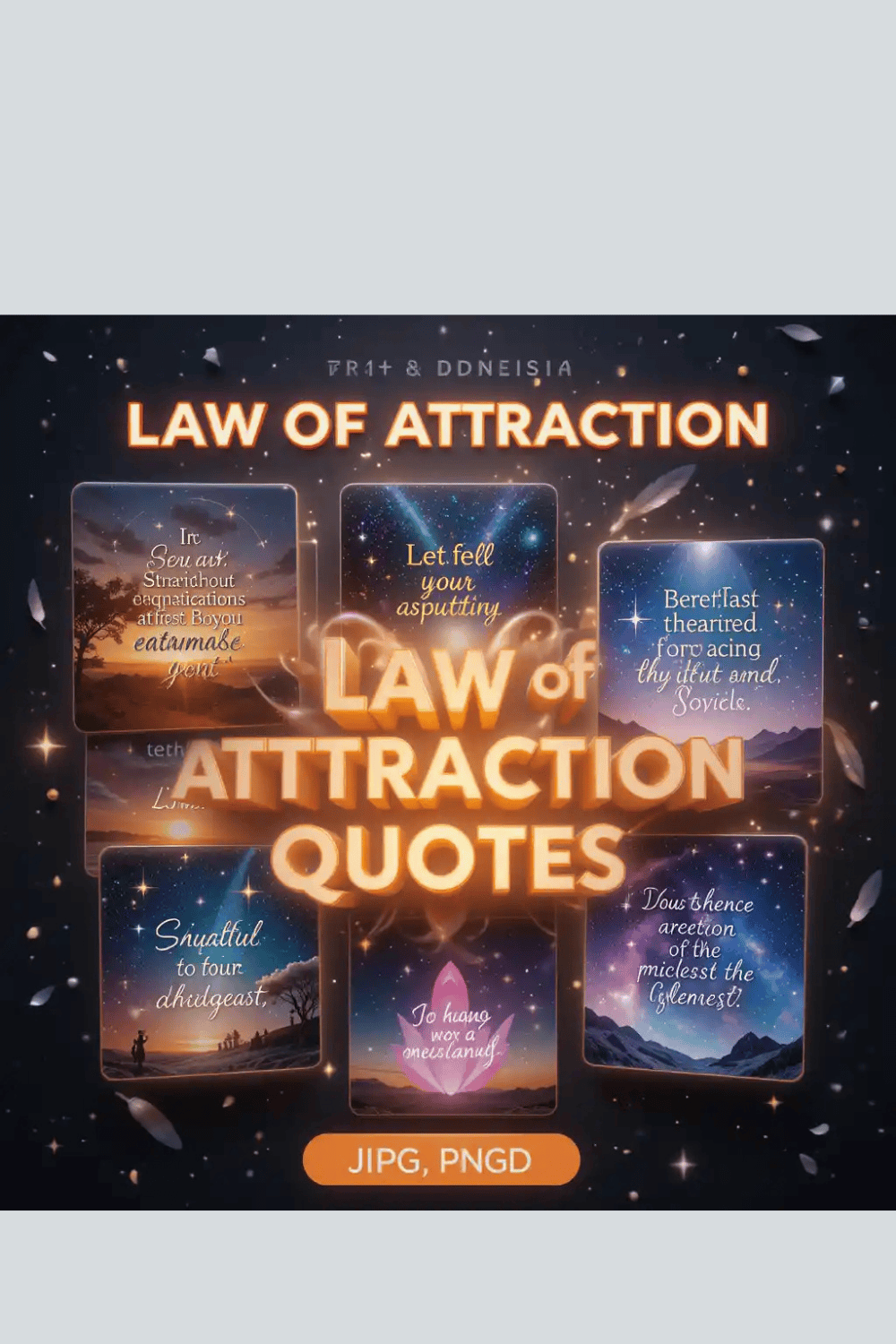 Law of Attraction Quotes Bundle – 100+ Powerful Manifestation & Abundance Affirmations pinterest preview image.