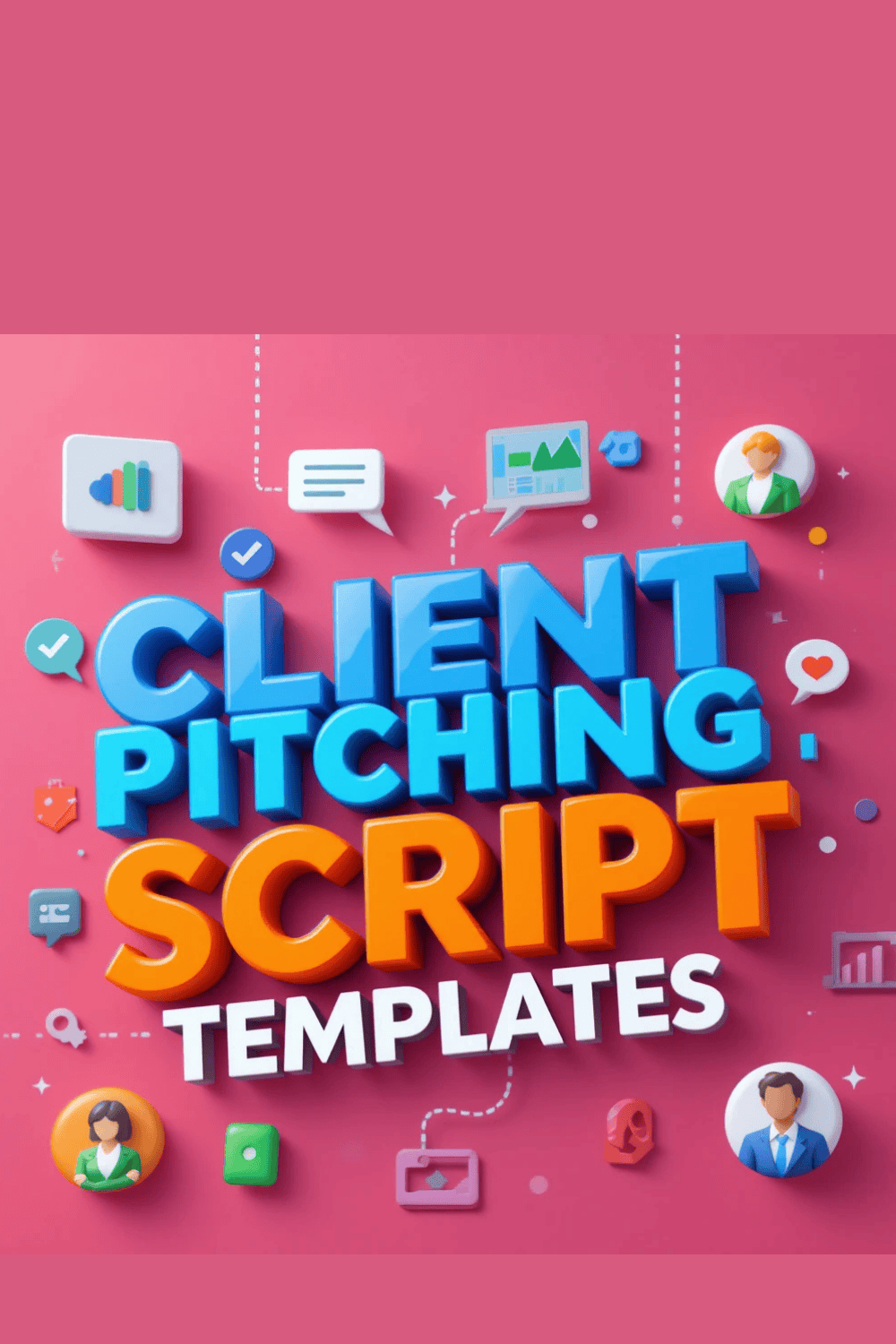 Client Pitching Script Templates – Win Clients with Confidence and Clarity pinterest preview image.