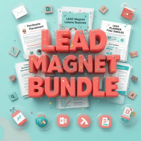 Lead Magnet Bundle – 10+ High-Converting Templates to Grow Your Email List cover image.