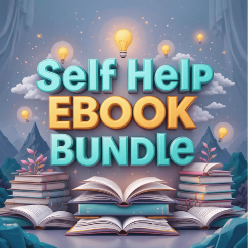 Self Help eBook Bundle – Transform Your Life with Powerful Guides on Mindset, Success & Personal Growth cover image.