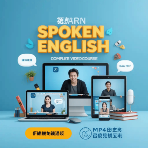 Spoken English Video Course – Learn to Speak Fluent English with Confidence (Beginner to Advanced) cover image.