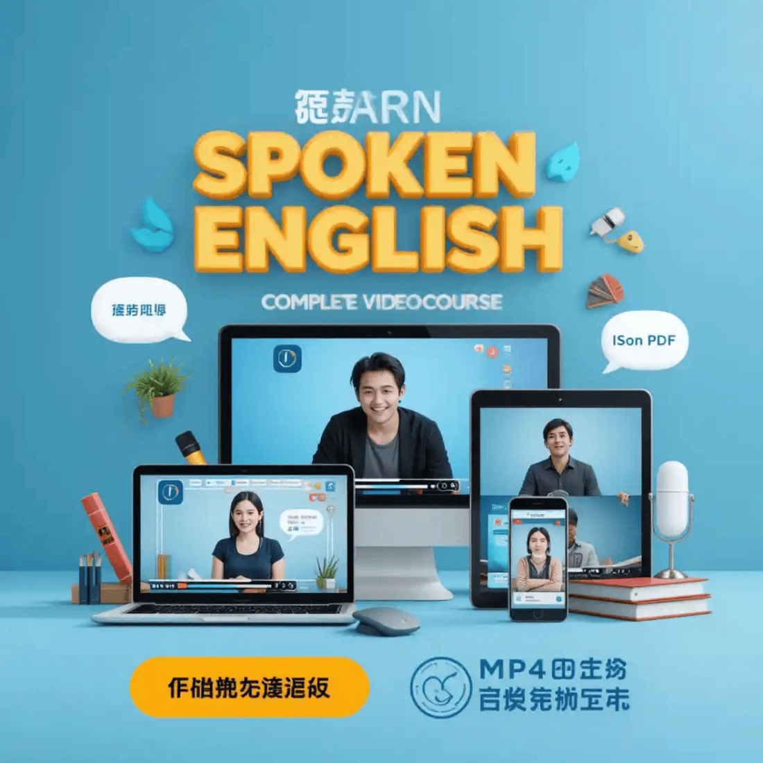 Spoken English Video Course – Learn to Speak Fluent English with Confidence (Beginner to Advanced) cover image.
