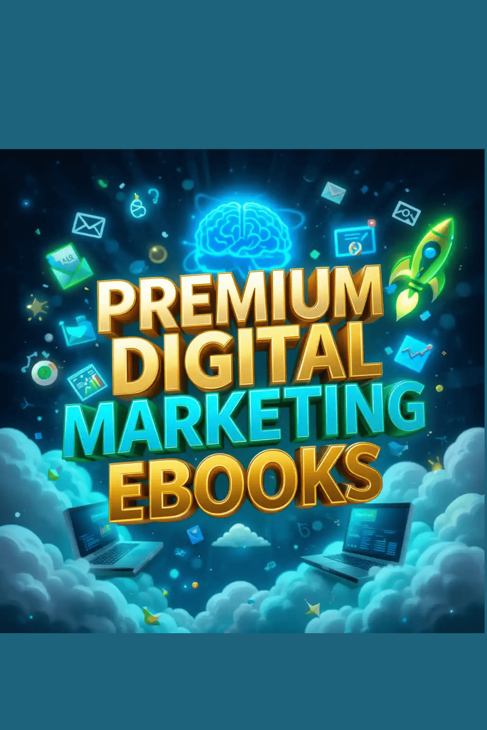 Premium Digital Marketing eBooks – Master SEO, Ads, Funnels, Email & More! pinterest preview image.