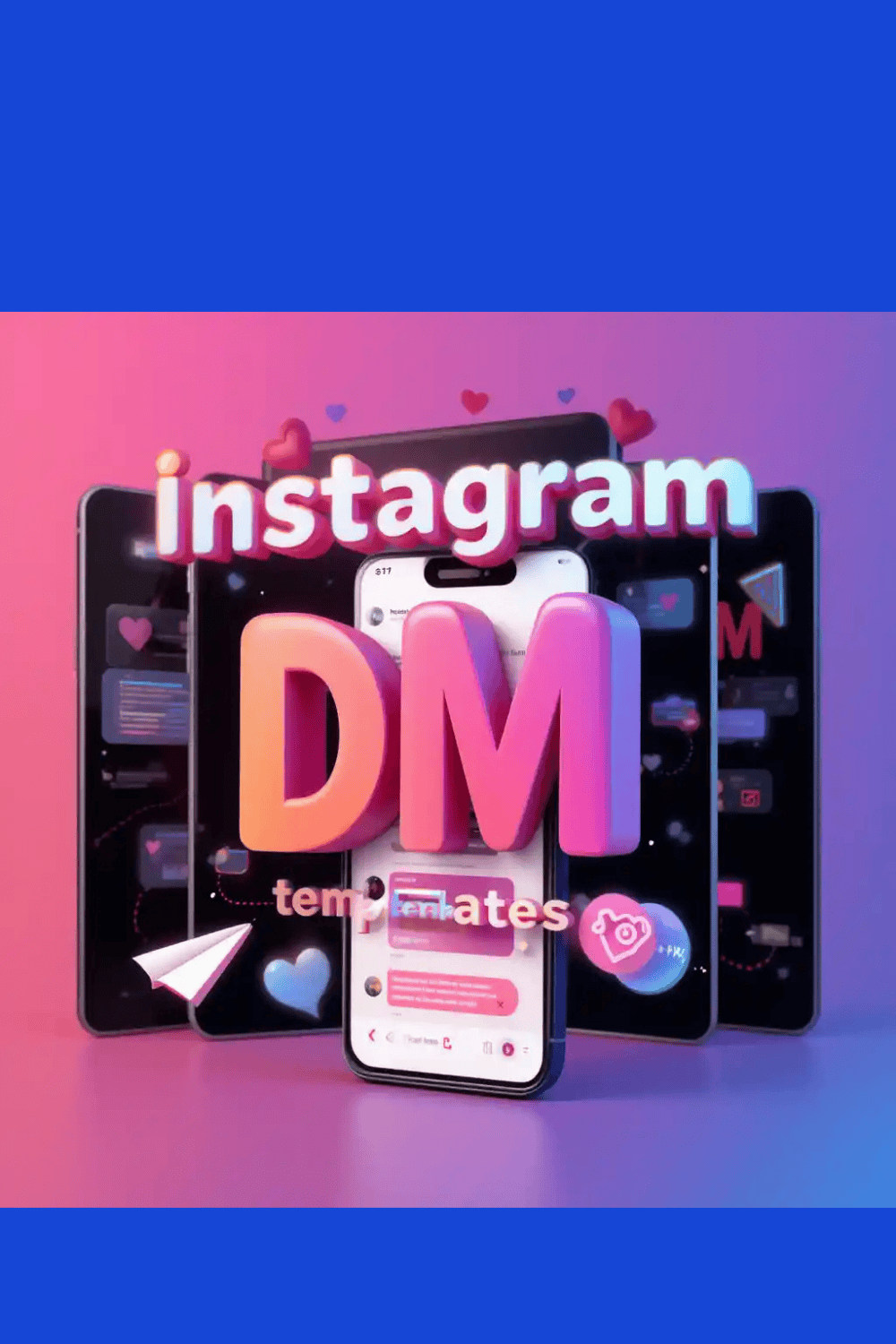 Instagram Direct Message Templates – 100+ Ready-to-Use Scripts for Sales & Leads pinterest preview image.