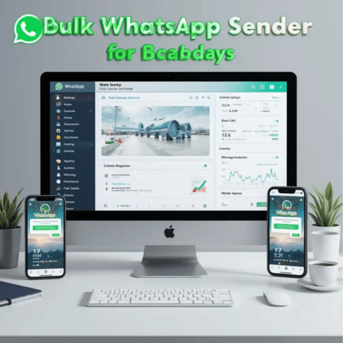 Bulk WhatsApp Sender Software – Automated Campaigns & Message Broadcasting Tool cover image.