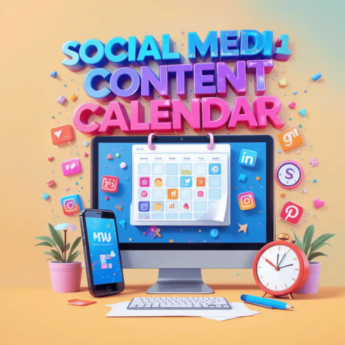 Social Media Content Calendar – Plan 365 Days of Posts in Minutes cover image.