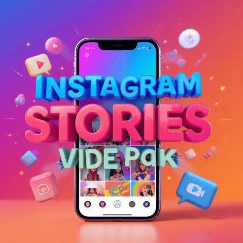 Instagram Stories Video Pack – 100+ Engaging Ready-Made Stories cover image.