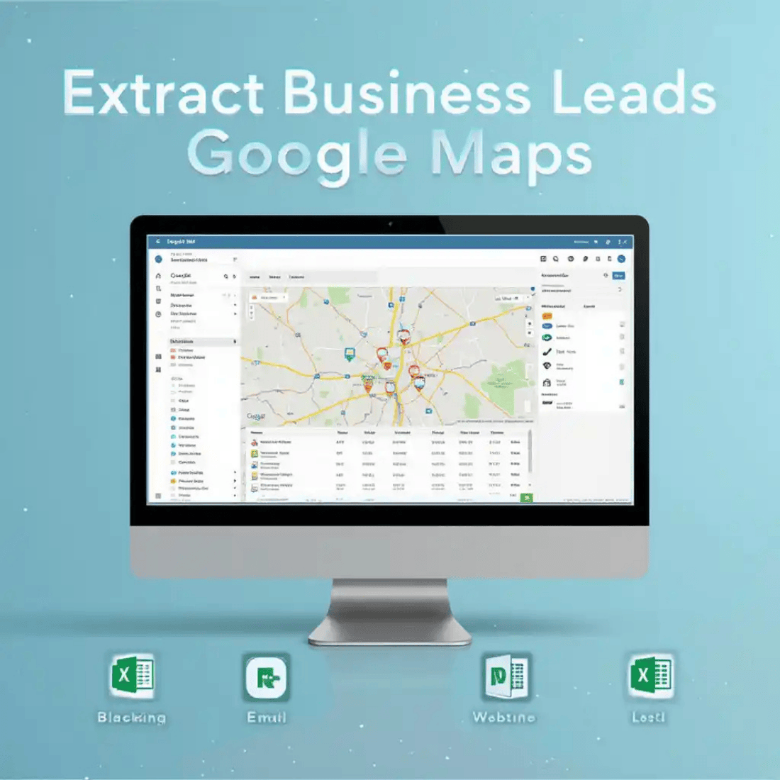 Google Map Extractor Software – Extract Business Leads with Phone, preview image.