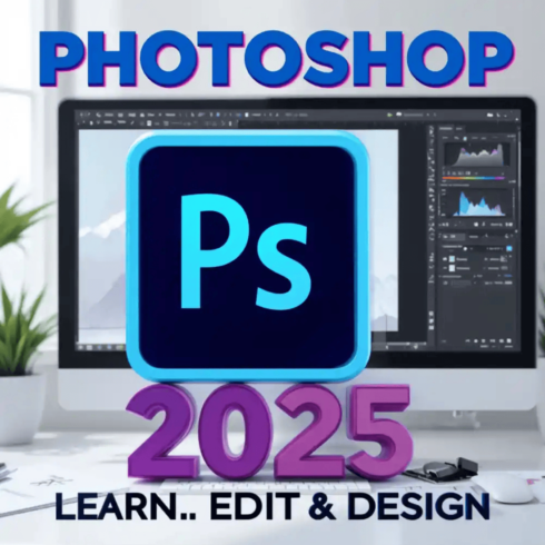 Photoshop Program 2025 – Learn Photo Editing, Graphic Design & Master Photoshop cover image.